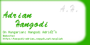 adrian hangodi business card